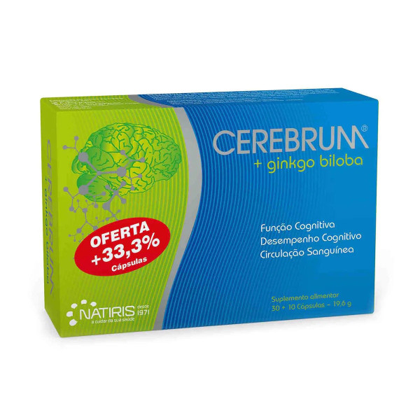 Cerebrum Ginkgo Biloba Cápsulas x30 +10 Oferta